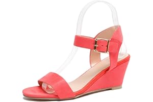 Eduavar Sandals for Women 2023, Orthopedic Sandals for Women Open Toe Ankle Strap Wedge Sandals Summer Dress Shoes