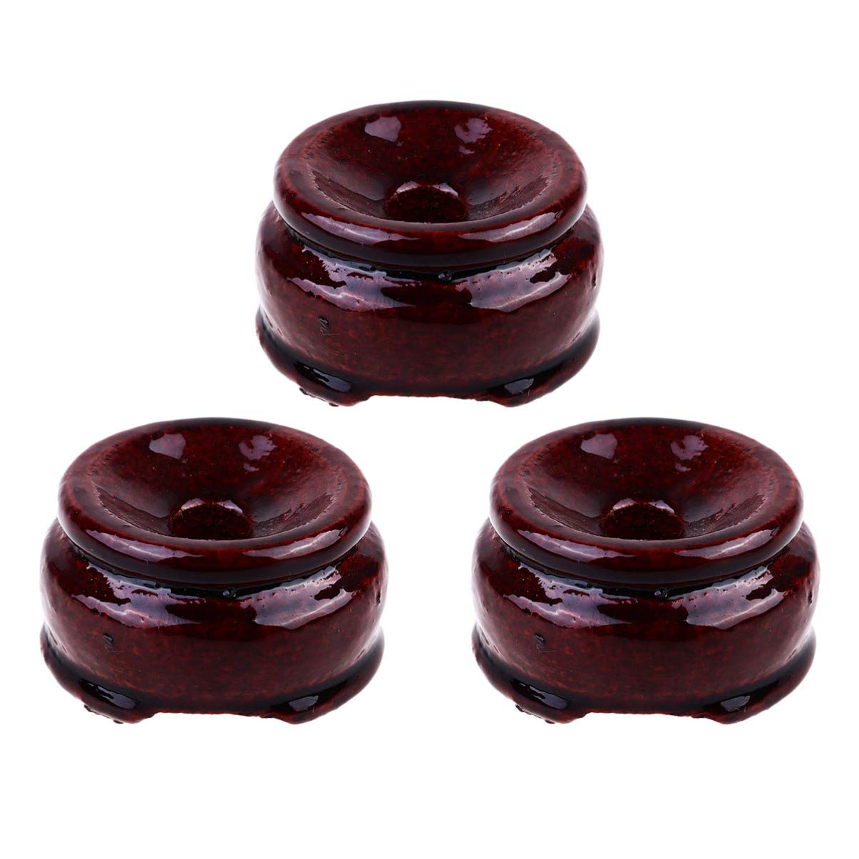 3pcs Wood Base Display Stand For Crystal Ball Sphere Globe Stone Decorations