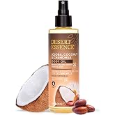 Desert Essence Jojoba, Coconut &amp; Chamomile Body Oil Spray, 8.28 fl oz | Fast-absorbing after-shower oil delivers 24-hour moisture to soften, smooth and illuminate sensitive skin
