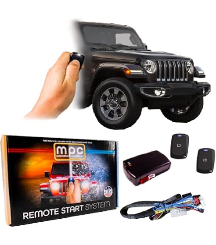 Kleinn Remote Start Kit For 2018-2020 Jeep JL/JLU & 2020 JT - Plug & Play With 2 Remotes