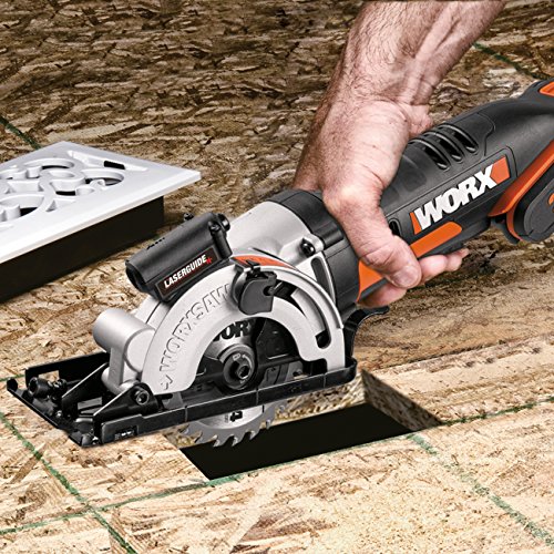 WORX WX523.9 Akku Handkreissäge 20V – Schneidet mühelos Holz, Metall, Fliesen und Plastik - exakte, gerade Schnitte dank… – Bild 4
