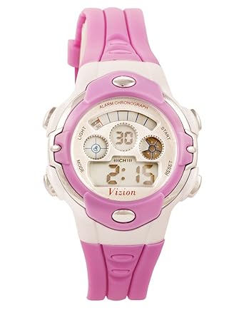 Vizion Digital Multi-color Dial Sports-Alarm-BackLight Watch For Kids-W-8532033-4