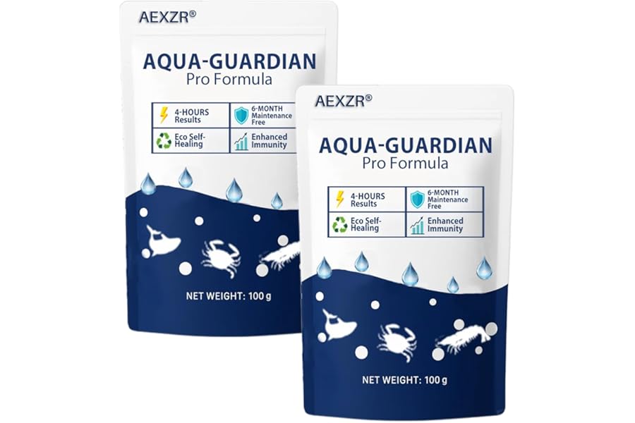 AEXZR Aqua-Guardianpro Formula, Aquarium Care Powder, an Easy-to-Maintain Pond Water Treatment Agent. (2PCS)