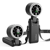 Diveblues Portable Handheld Turbo Fan | 3 IN 1 Hand/Neck/Desk Fan, Up to 12 Working Hours, 5 Gear Wind, Battery Operated, Tra