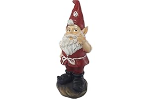 Hanna's Handiworks University of Oklahoma Gnome Statue - Indoor/Outdoor Resin Figurine Decor for Desk, Garden, Porch - Ideal Gift for Graduation/Birthday/Alumni - Rep with Fan Merch