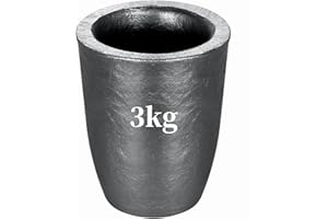 Outstar 3KG Graphite Crucible,Foundry Clay Crucibles for Melting Metal, Melting Casting Refining Gold Silver Copper Brass Aluminum