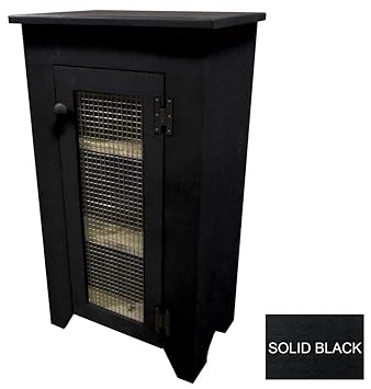 Amazon Com Primitive Jelly Cabinet With Screen Door Solid Black