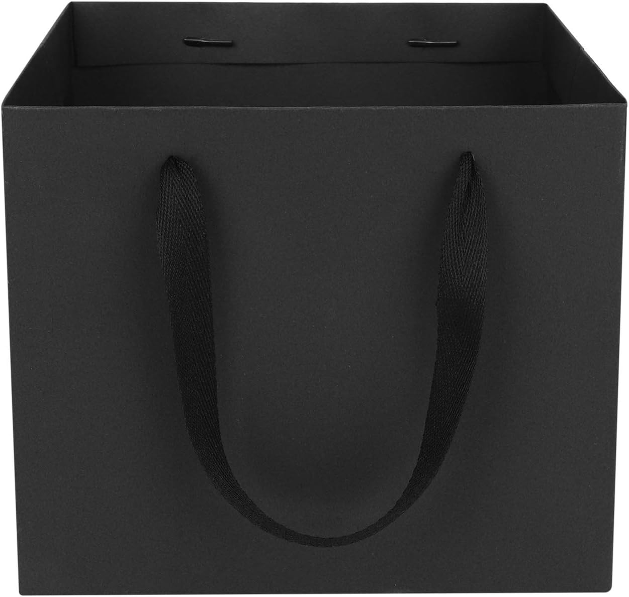 Large Gift Bags With Handle, Square Boxes for Mother's Day, Birthdays, Flower Bouquets, Brown Paper Carrier Bag - Image 5