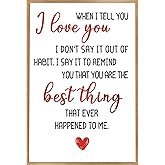 HEJOYN Anniversary Card & Gifts for Husband, Wife, Men, Women, Couple, Him, Her, Boyfriend or Girlfriend, Happy Wedding Anniversary Card & Gifts for Husband or Wife