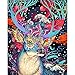 TONZOM Wooden Framed Paint by Number Kits DIY Canvas Oil Painting for Kids, Students, Adults Beginner – Colorful Sika Deer 16x20 inch with Brushes and Acrylic Pigment