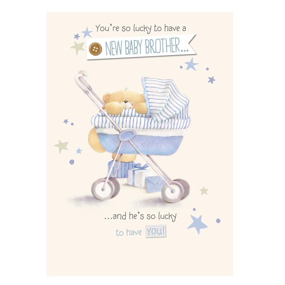 Forever Friends New Baby Brother Card