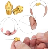 Hakkin 20x 0.4mm MK8 3D Printer Nozzles M6, 10 Needles, 2 Tweezers, 1 Spanner view 3
