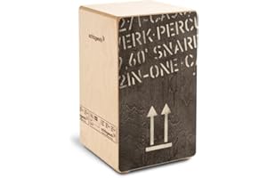 Schlagwerk CP404BLK 2inOne Series Snare Cajon l Black Baltic Birch Front Plate l Made in Germany