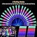 Lifbeier Glow Sticks Party Pack - 12 PCS LED Flashing Light Up Foam Sticks Ideal for Birthday Wedding Decorations ¡­