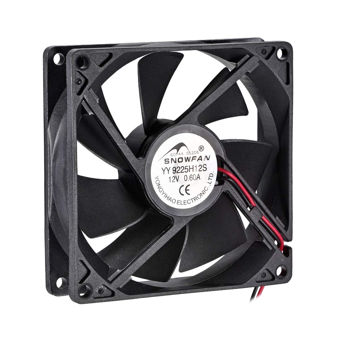 sourcingmap SNOWFAN Authorized 92mm x 92mm x 25mm 12V Brushless DC Cooling Fan Y-Y9225H12S