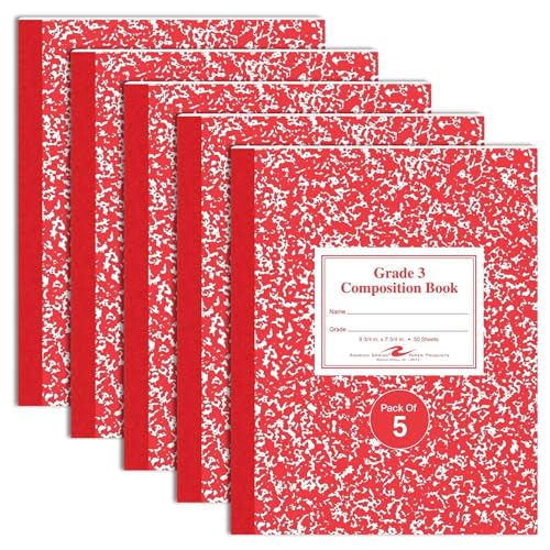 Roaring Spring Livro de composição grau 1, 24 x 19 cm, 50 folhas, 5 peças