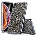 ESR Glitter Hard Case for iPhone Xs Max, Bling Hard Cover with Dual-Layer Structure [Hard PC Back Exterior + Soft TPU Interior] for The iPhone 6.5 inch(Released in 2018)(Black)