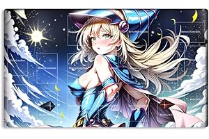 New Mlikemat Playmat Dark Magician Girl TCG CCG OCG Trading Card Game Mat with Zones + Free Bag (ZD039-010-A)