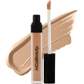 MCoBeauty Brighten &amp; Perfect Cream Concealer - 1.5 Medium Natural Buff | Buildable Coverage, Under Eye Brightening, Hydrating Vitamin E Hyaluronic Acid &amp; Aloe, Crease Resistant Wear