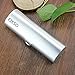 Aluminum Eyeglasses Case,EZESO Hard Shell Matte Elegant Frosted Slim Light Metal Spectacles Box For Small Frames (Silver)