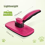Pecute Self-Cleaning Slicker Brush for Dogs & Cats Pink view 8