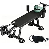Lumbar Traction Bed, Back Stretcher for Lower Back and Neck Decompression, Portable Inversion Tables Traction Device, Stretch Machine Full Body