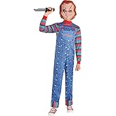 Party City Chucky Costume for Boys - Child’s Play Scary Halloween Costume with Jumpsuit & Striped Shirt - Costumes for Halloween, Birthday Parties & Themed Events