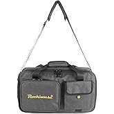 Rockhouse Multi-Effects Pedal Bag, DJ Equipment Carrying Case with Divider for Travel Gigs, Fits 17.71 x 9.84 x 3.54 inches (MEB-M)