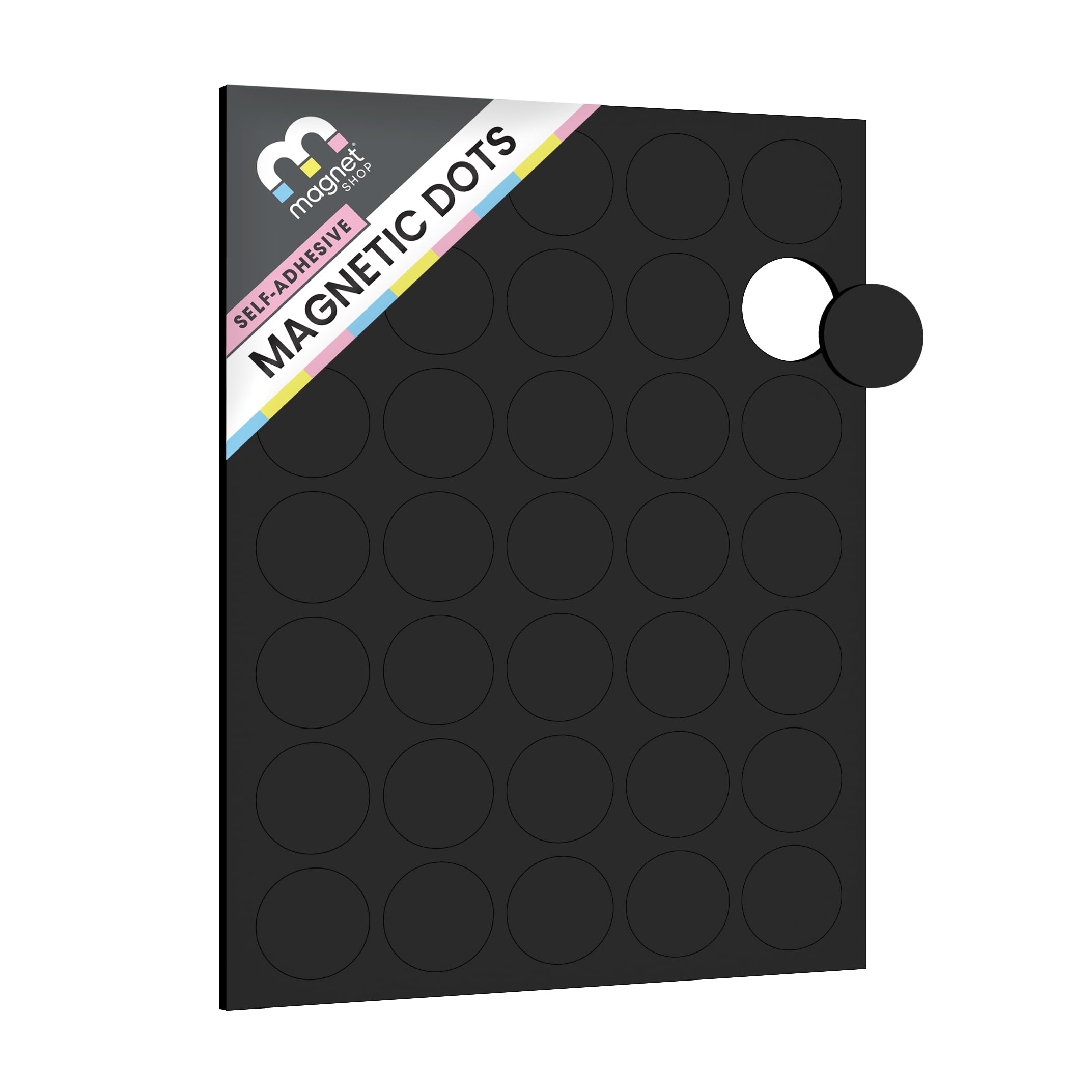 Self-Adhesive Magnets for Crafts (Circles, 25mm Circle Magnets [1.5mm thick, 35 Pack])