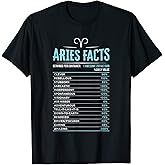 Aries Traits Facts Horoscope Zodiac Astrological Sign Gift T-Shirt