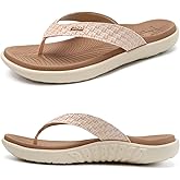 KuaiLu Womens Flip Flops Ladies Yoga Mat Comfortable Walking Thong Sandals With Plantar Fasciitis Arch Support Slip On Indoor Outdoor For Summer