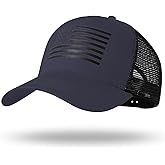 BUTITNOW Oversize XXL American Flag Trucker Hat - Adjustable 23"-25.5" Baseball Cap - 3D Embossed Logo Mesh Snapback Hat