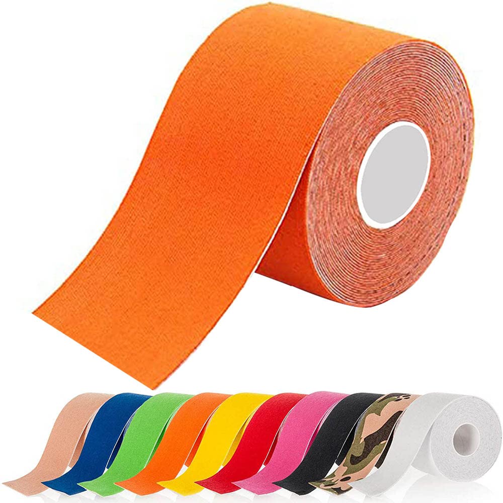 Kinesiology Tape | Sports Tape 5m x (2.5/3.8/5/7.5) cm Roll of Elastic Muscle Support Tape for Exercise &Injury Recovery