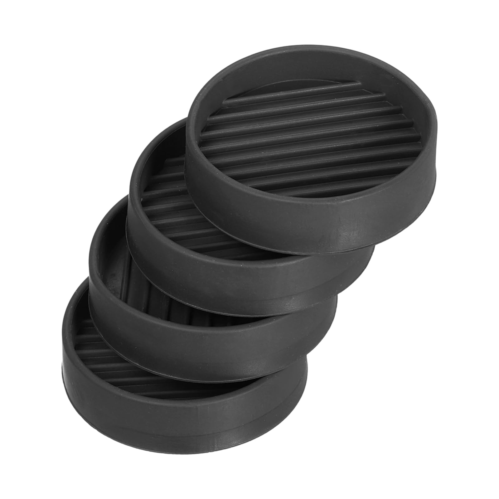 uxcell Chair Leg Floor Protectors, 4Pcs 2" - Rubber Round Non-Slip Furniture Pads, Anti-Slip Furniture Pads for Hardwood Floors, Couch, Bed Stopper (Black)
