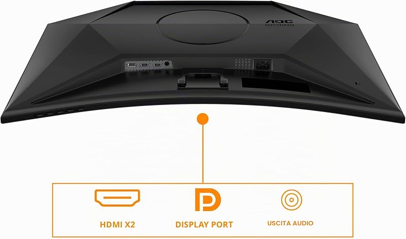 Gaming Monitor CQ32G4VEAD 32 pollici Curvo 2560x1440, WQHD, 180Hz, Fast VA Panel, 1ms GtG, (HDMI2x 2.0 DP 1x 1.4) HDR10, FreeSync, Nero
