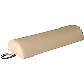 Master Massage 6" Semi-round Bolster (Half Round) - Cream, 1 Count