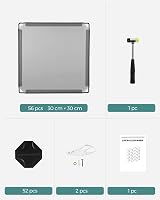 SONGMICS 16-Cube Storage Unit Shoe Rack DIY Shelving Grey LPC442G01 view 6