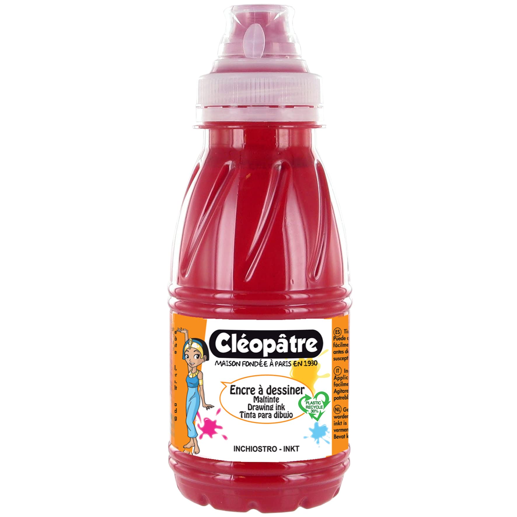 Cleopatra Drawing Ink, Crimson Red, 24 x 13 x 16 cm