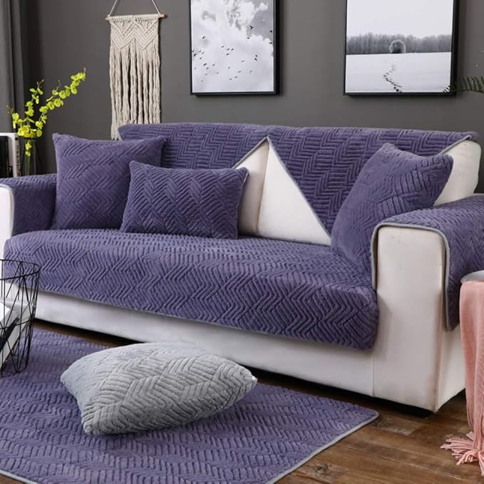 Thicken Plush Sofa cover,Living room sofa sets,Simple Winter Sofa towe