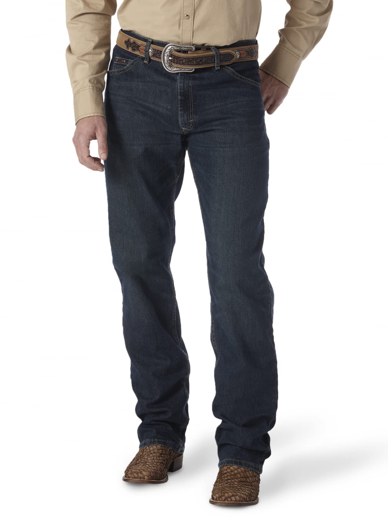 Wrangler 20X 01 Competition Relaxed Fit Jean, Root Beer, 36W x 38L