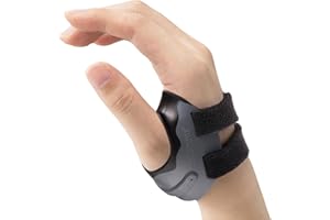 Velpeau CMC Joint Thumb Arthritis Support Brace - Soft & Hard Plastic Compose - with Thumb Compression Sleeve, Stabilizes Thumb CMC Joint Without Limiting Hand Function (Black, Right - Medium)