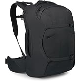 Osprey Farpoint 40L Men's Travel Backpack, Black OS | carry on bag, laptop sleeve, personal item, work school travel, carry on travel, flight friendly, toiletry kit, Black color