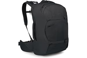 Osprey Farpoint 40L Men's Travel Backpack, Black, Extended Fit