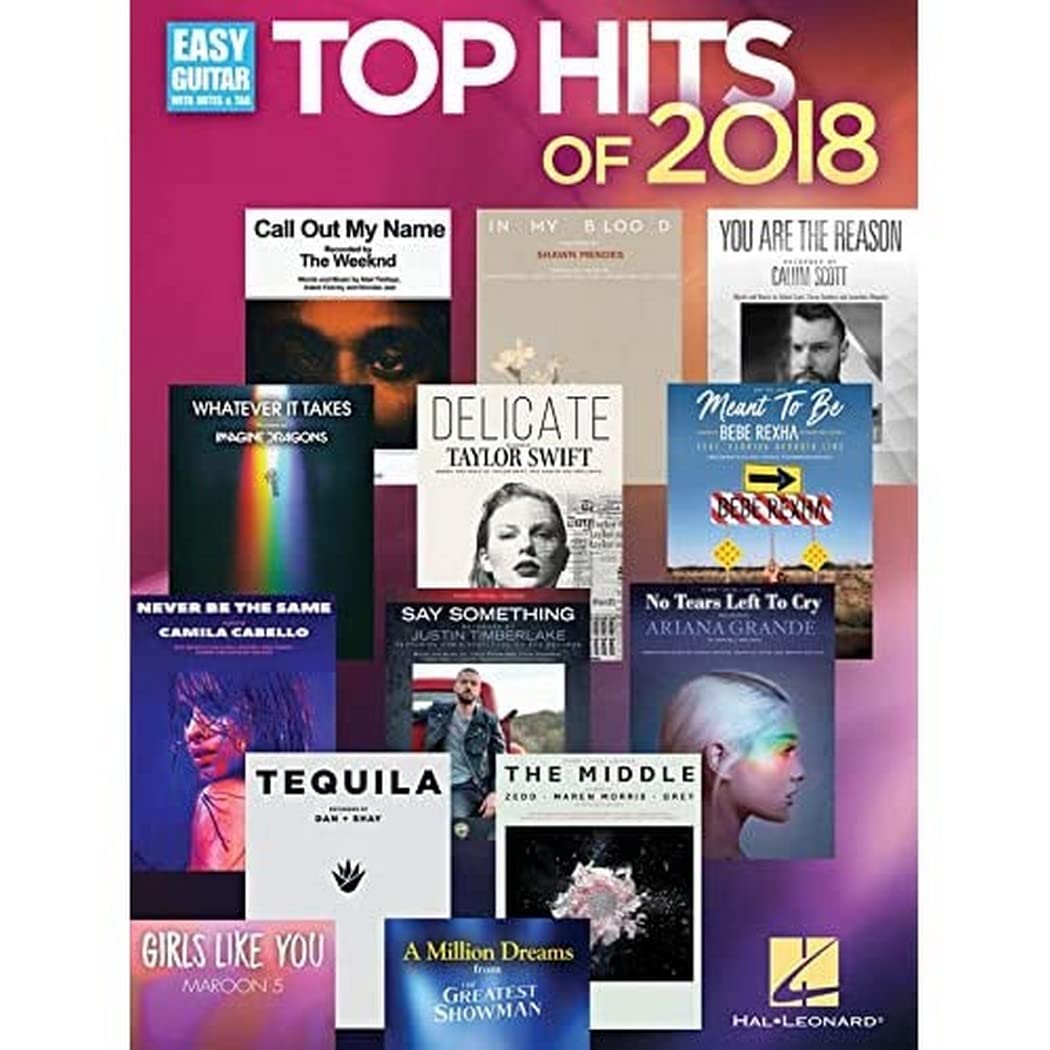 Top Hits of 2018 (Easy Guitar)