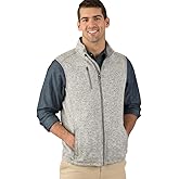 Charles River Apparel Men's Pacific Heathered Sweater Fleece Vest