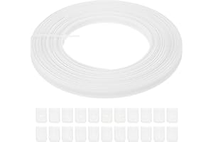 PATIKIL Boning for Sewing, 10 Yard 8mm Wide Polyester Sew-Through High Density Corset Boning with 40 Pcs End Caps for Corset 