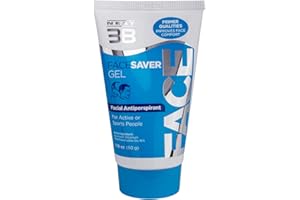 Neat Feat 3B Face Saver Antiperspirant Gel for Facial Perspiration & Shine, White and Blue, 1.76 Fl Oz