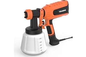 TDAGRO Paint Sprayer 1200ML Container/4 Nozzles/3 Patterns, HVLP Electric Spray Paint Gun, Easy to Clean, Paint Sprayers for Home Interior and Exterior/Fence/Cabinets/Furniture/Walls/Ceiling