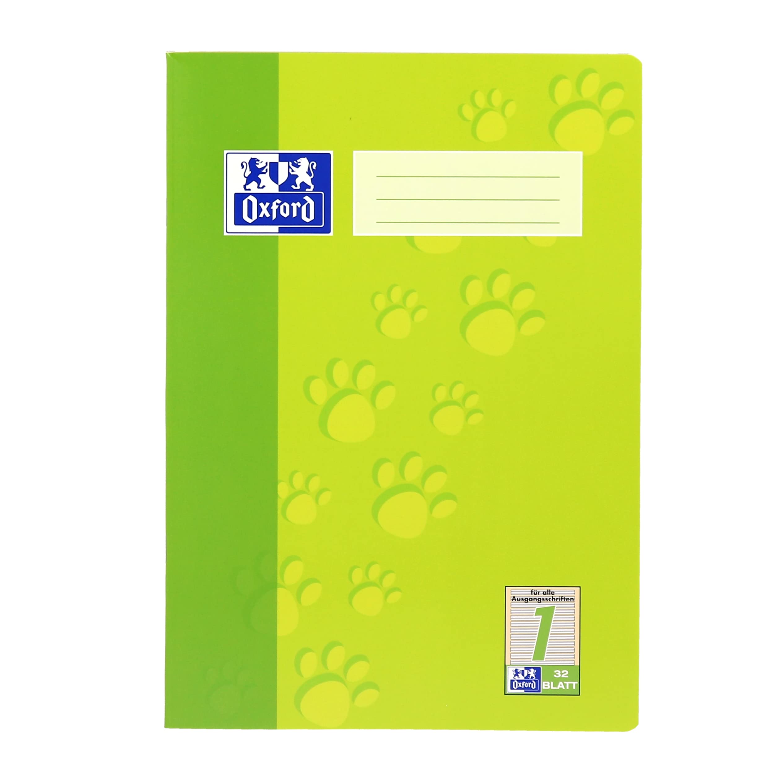 Oxford A4 School Exercise Book - 32 Pages 90 g/m² - Optic Paper Ruling 1 - for 1st Class. Pack of 10 Pack of 10