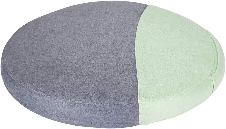 Joy.Box Round Seat Cushion for Office Chair | Lower Back Pain, Tailbone, Coccyx & Sciatica Relief | Pure Memory Foam for Relaxing Yoga & Meditation | Home & Car Use (Gray Green, 13131.6 in)